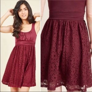 ModCloth Artisan Iced Tea Dress in raspberry medium